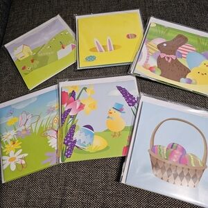 Treasures‎ Pop-Up Easter Greeting Cards Set of 6 Bunnies Chicks 3D
